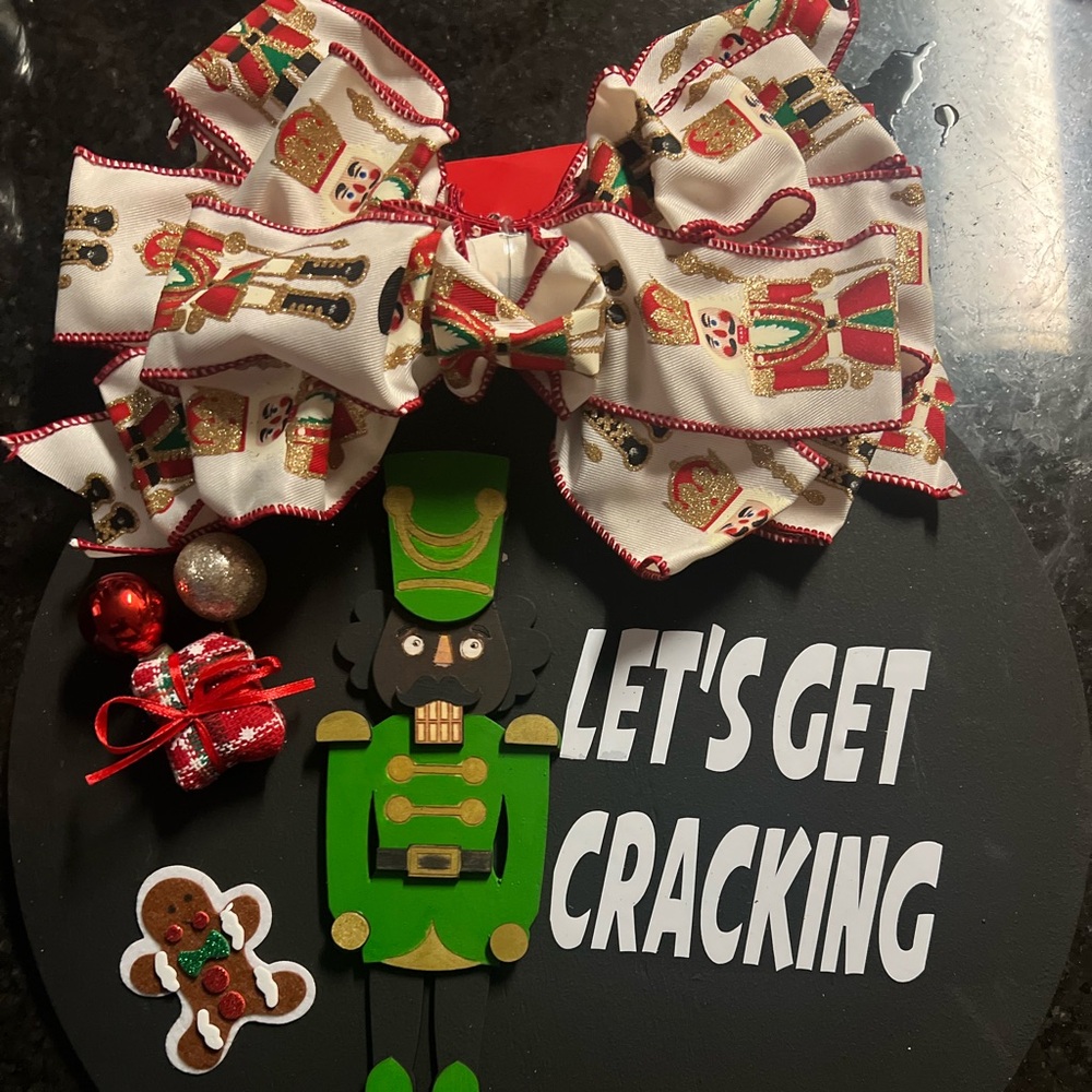 Nutcracker door sign